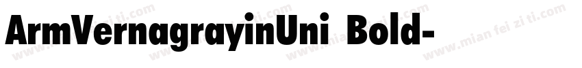 ArmVernagrayinUni Bold字体转换